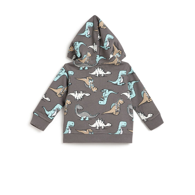 Boys Medium Grey Printed Sweatshirt image number 1